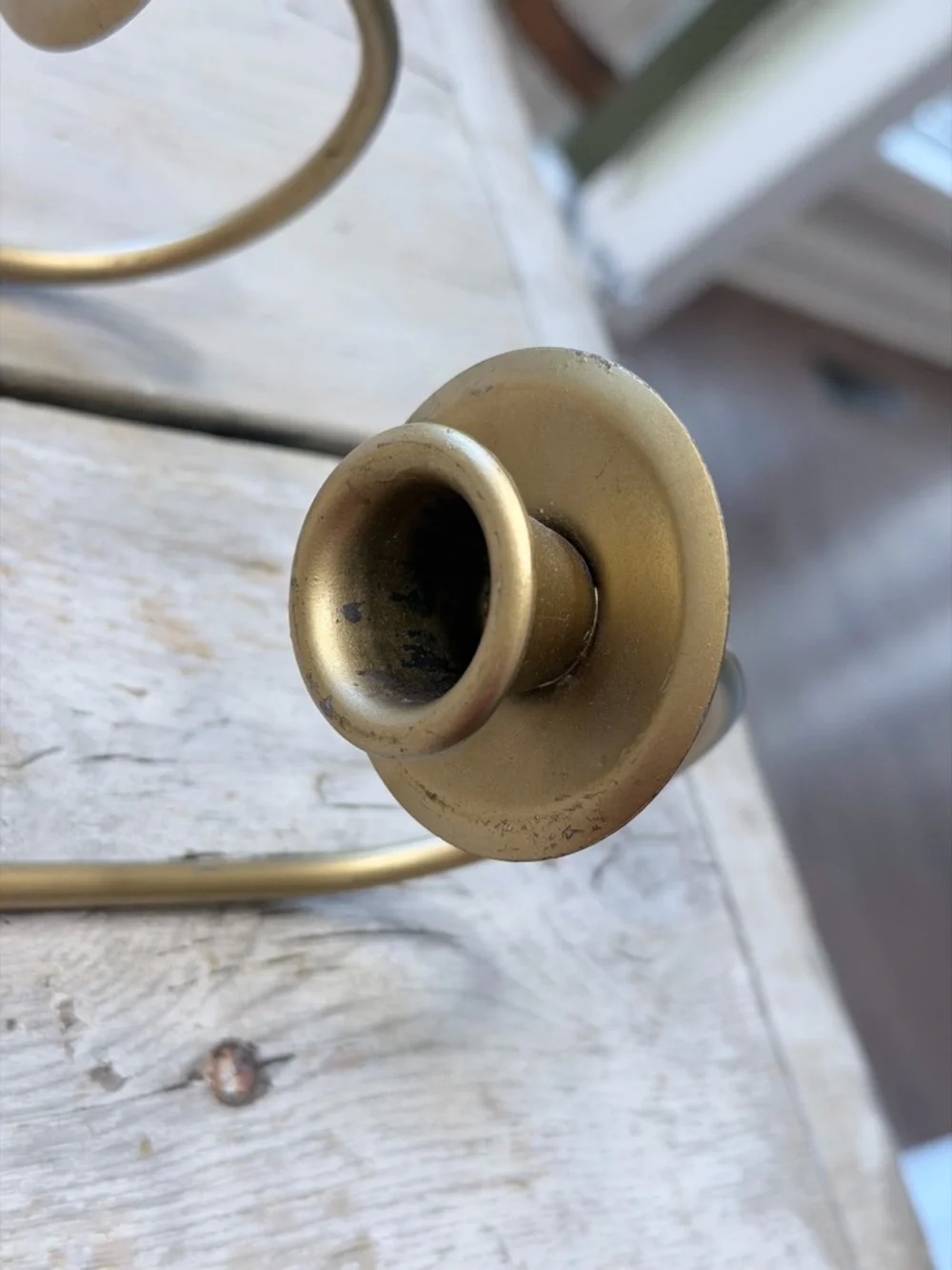 2 Vintage Gold Tone Acanthus Leaf Wall Candle Sconces | Holders. MCM | 70’s